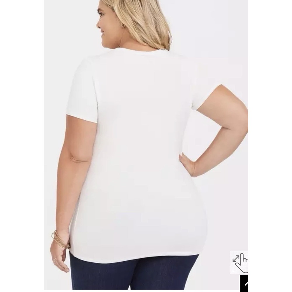 Perfect Super Soft Crew Tee Size 1 Women's Plus Size NWT - Picture 5 of 10